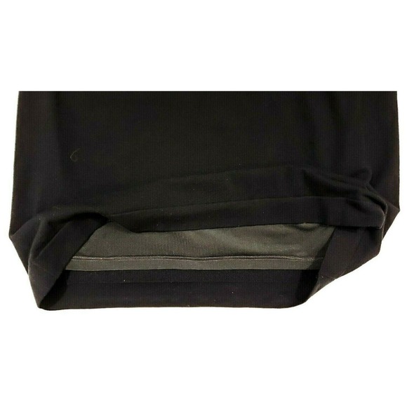 Cynthia Steffe Knit Shift Dress S Black Crochet Eyelet 3/4 Sleeve Knee Length - Picture 6 of 9